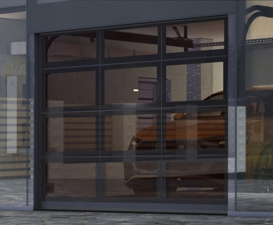 Панорамные ворота Алютех AluPro в Курганинске