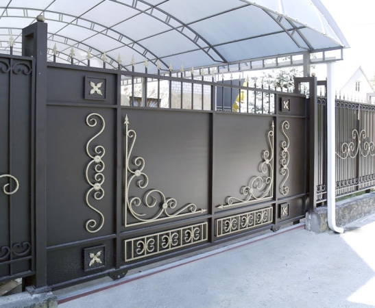 Металлические ворота в Курганинске